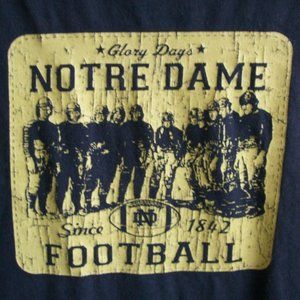 Adidas Distressed Notre Dame T-Shirt - Size L